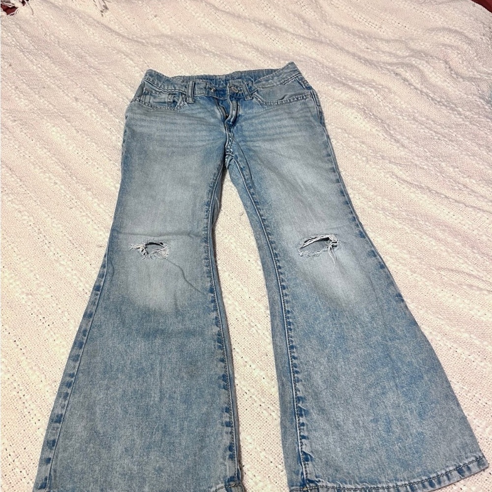 Old Navy Light Blue Wide Leg Jeans